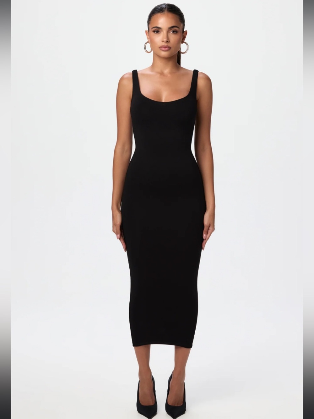 NWT Naked Wardrobe Sculpt Tank Midi Dress